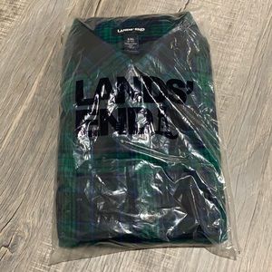 LANDS’ END Men long sleeve shirt size XXL ( 18-18.5 )
